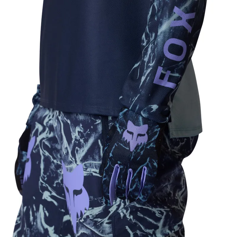 Fox Womens Ranger Long Sleeve Jersey Image Print in Arctic Blue-5