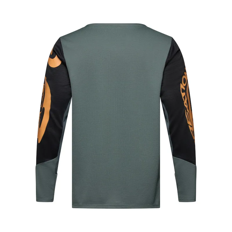 Fox Youth Defend Long Sleeve MTB Jersey Creation in Sage-1