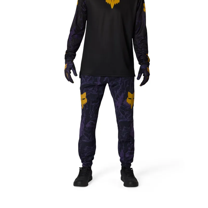 Fox Ranger Mountain Bike Pant - Image Print in Plum Purple-2