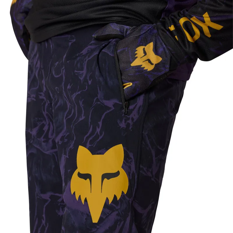 Fox Ranger Mountain Bike Pant - Image Print in Plum Purple-4