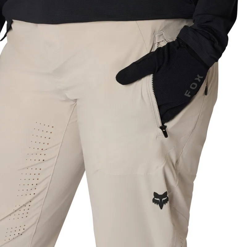 Fox Womens Flexair Lightweight Mountain Bike Pant in Chalk White-4