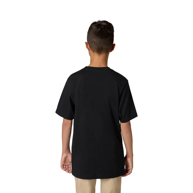 Fox Youth Checker Short Sleeve Tee in Black-3