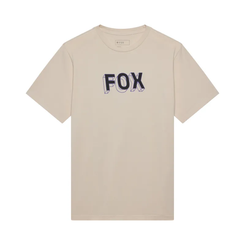 Fox Image Print 195 Orginal Short Sleeve Tee in Chalk White
