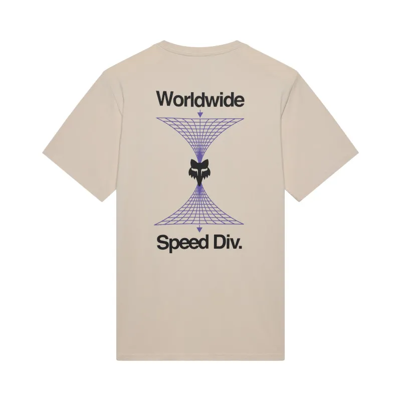 Fox Image Print 195 Orginal Short Sleeve Tee in Chalk White-1