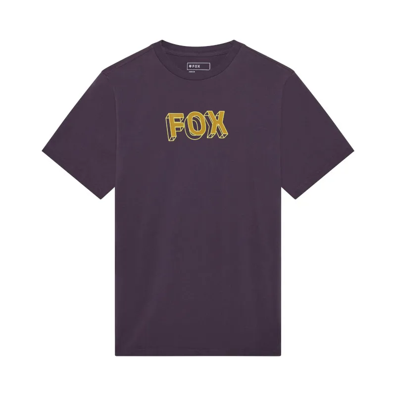 Fox Image Print 195 Original Short Sleeve Tee in Plum Perfect