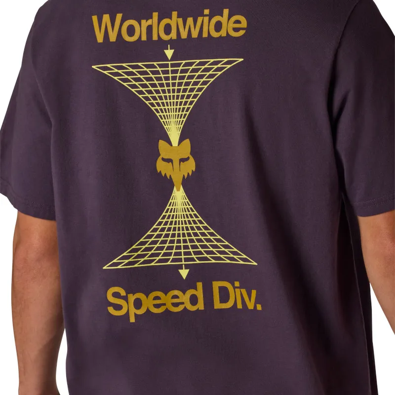 Fox Image Print 195 Original Short Sleeve Tee in Plum Perfect-4