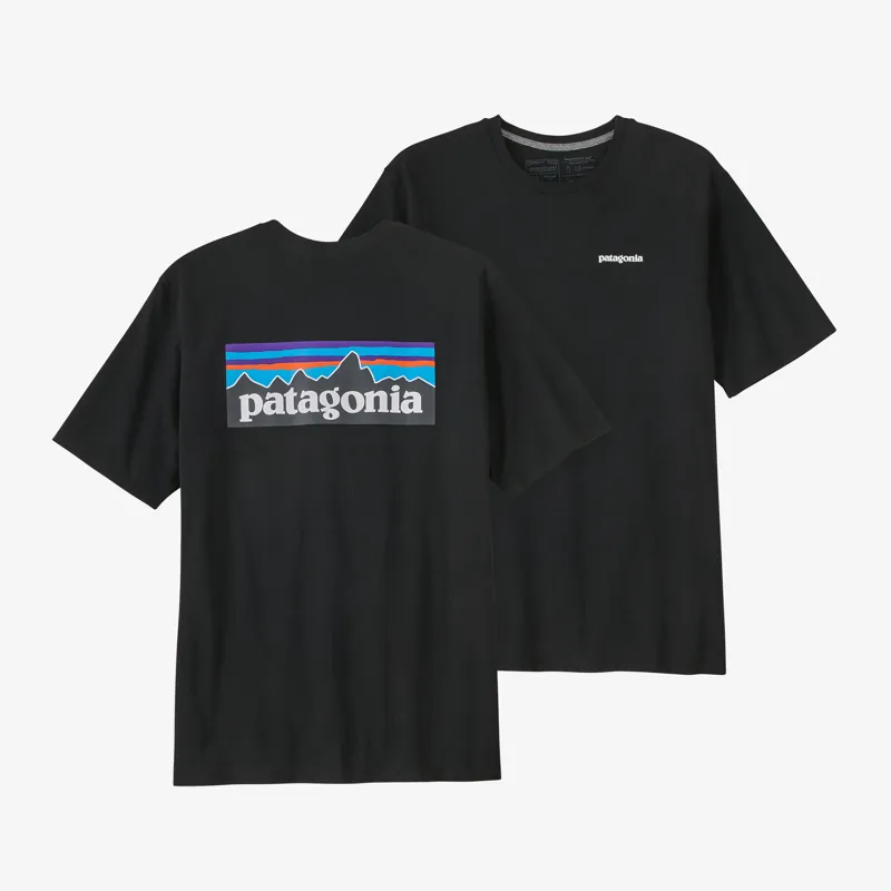 Patagonia Men's P-6 Logo Responsibili- Tee in Black-2