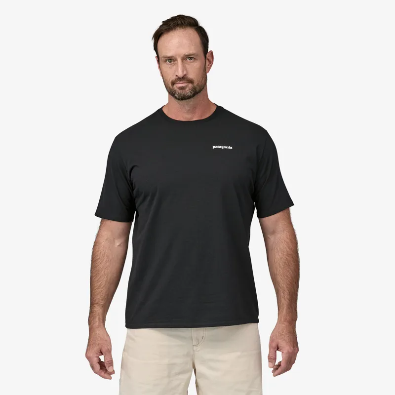 Patagonia Men's P-6 Logo Responsibili- Tee in Black-4