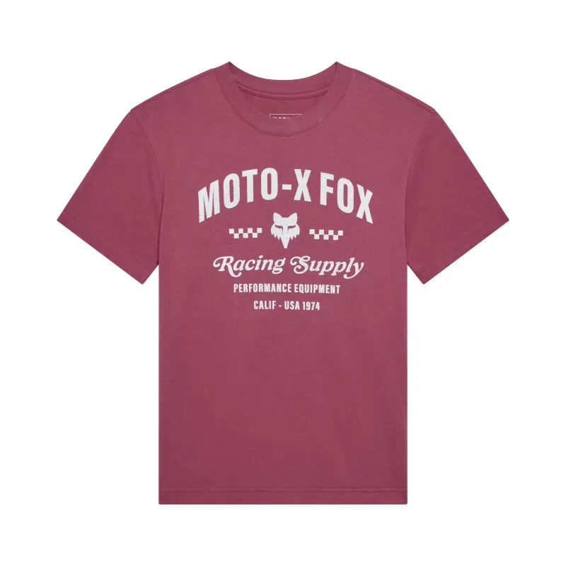 Fox Womens Supply Short Sleeve Tee in Berry
