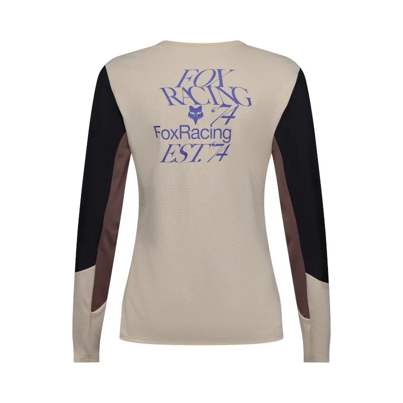 Fox Womens Defend Long Sleeve MTB Jersey - Park Special Edition Chalk -3