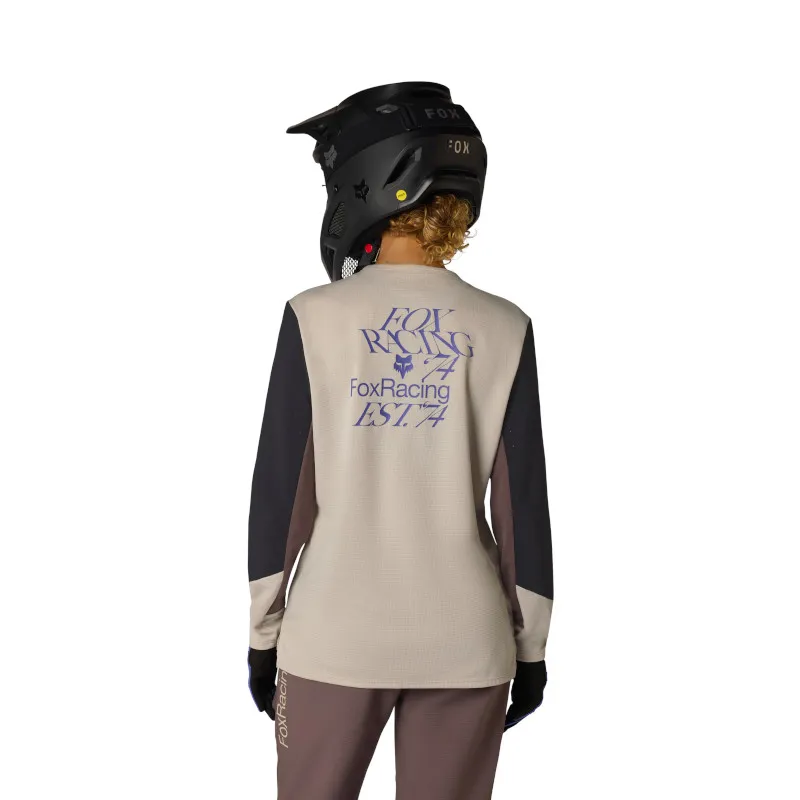 Fox Womens Defend Long Sleeve MTB Jersey - Park Special Edition Chalk -1