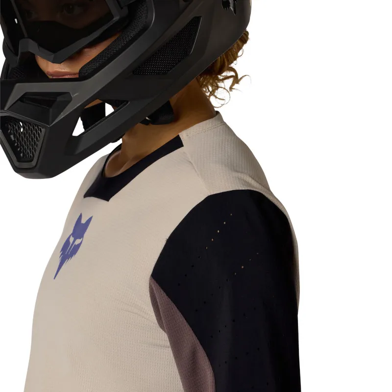 Fox Womens Defend Long Sleeve MTB Jersey - Park Special Edition Chalk -4
