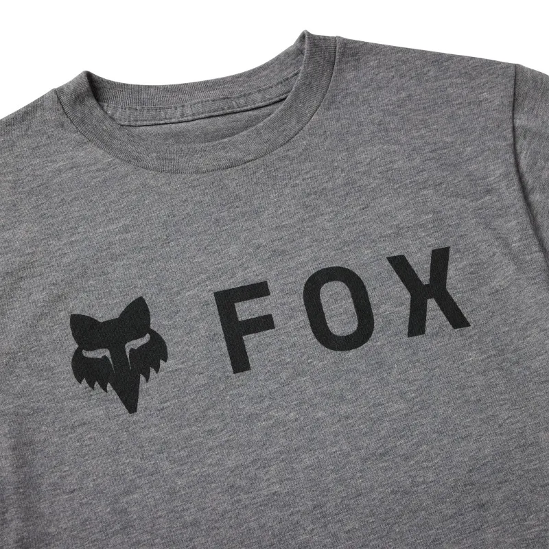 Fox Youth Absolute Short Sleeve Casual Tee in Heather Dark Grey-2