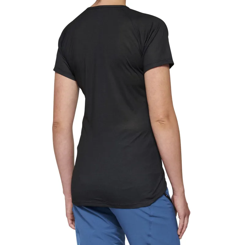 100 Percent Airmatic Womens Short Sleeve Jersey - Black-1