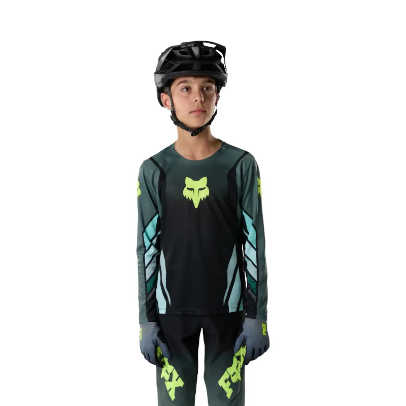 Fox Youth Ranger Long Sleeve Jersey Foundry in Sage-2