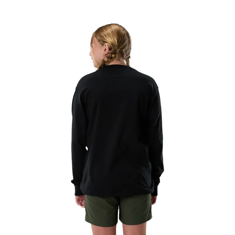 Fox Youth Absolute Long Sleeve Tee in Ultra Black-2