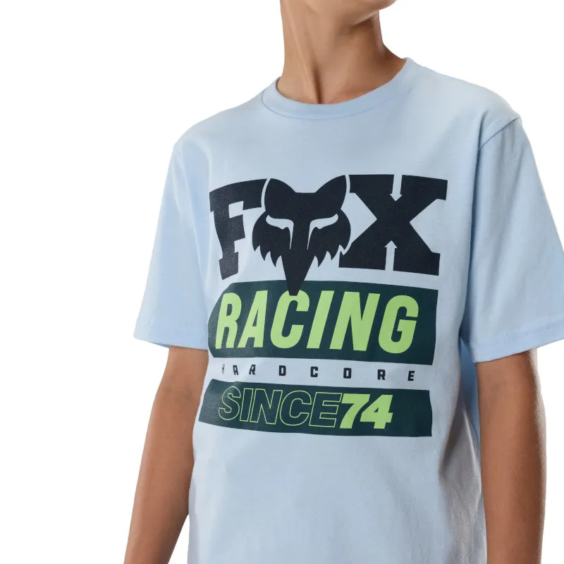 Fox Youth Since74 Short Sleeve Tee in Ice Blue-4