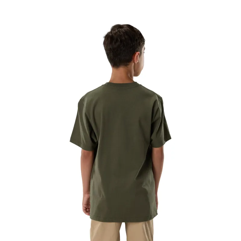 Fox Youth Dustproof Short Sleeve Tee in Dark Green-2