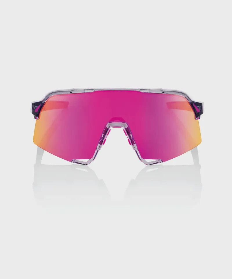 100 Percent S3 - Polished Translucent Grey - Purple Multilayer Mirror Len-1