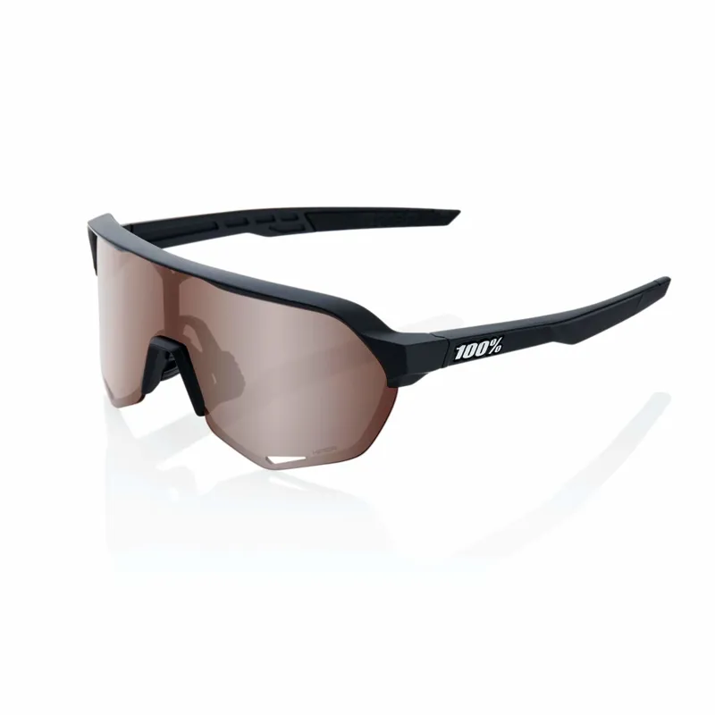 100 Percent S2 - Soft Tact Black HiPER Crimson Silver MTB Glasses