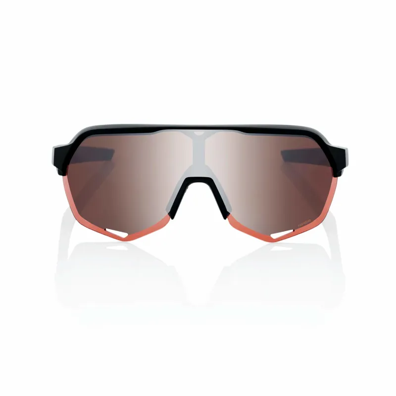 100 Percent S2 - Soft Tact Black HiPER Crimson Silver MTB Glasses-1