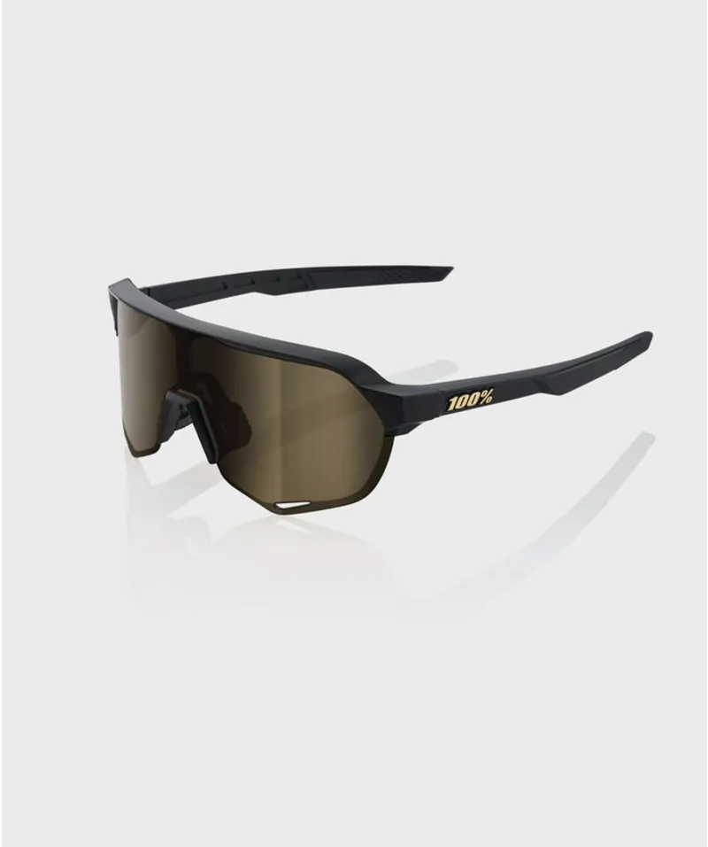 100 Percent - S2 Gloss Black Havana - Soft Gold Mirror Lens-1