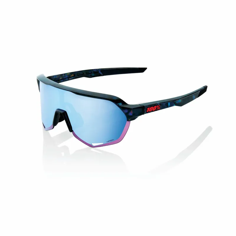100 Percent S2 - Black Holographic - HiPER Blue Multilayer MTB Glasses