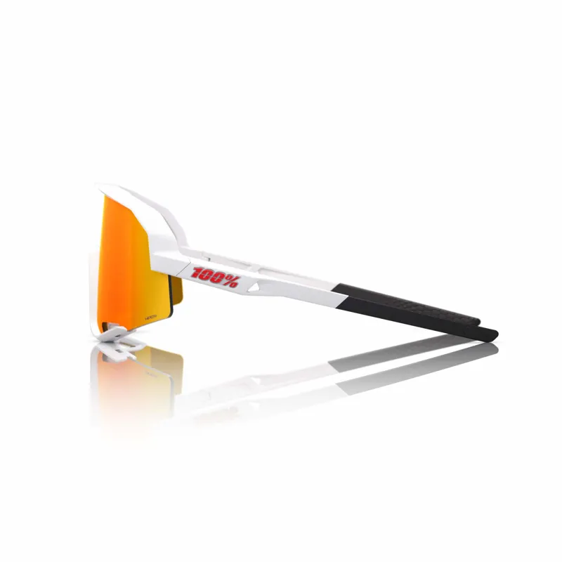 100 Percent Slendale Soft tact White HiPER Red Multilayer MTB Glasses-1