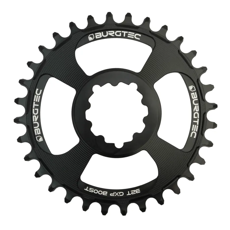 Burgtec GXP 30T Boost 3mm Offset Thick Thin Chainring - Black