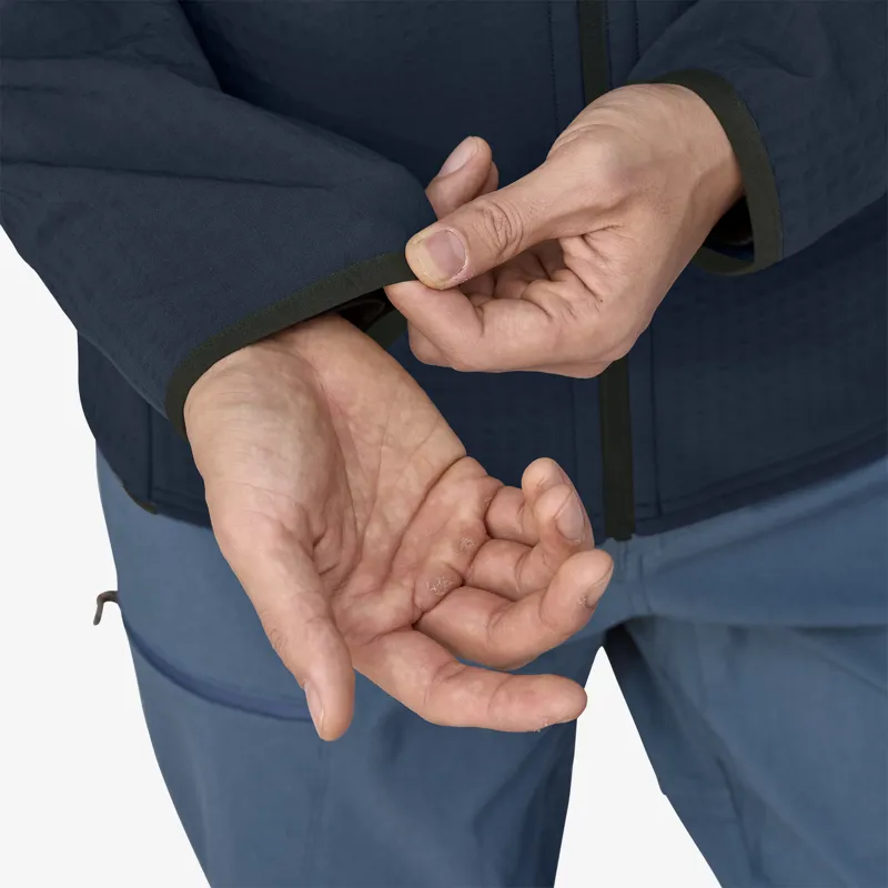 Patagonia R2 TechFace Thermal Jacket with Hood in Pine Needle Green-1