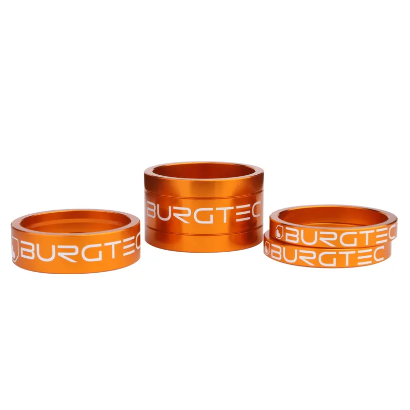 Burgtec - Iron Bro Orange Stem Spacers Kit - 5mm Spacer 10mm Spacer