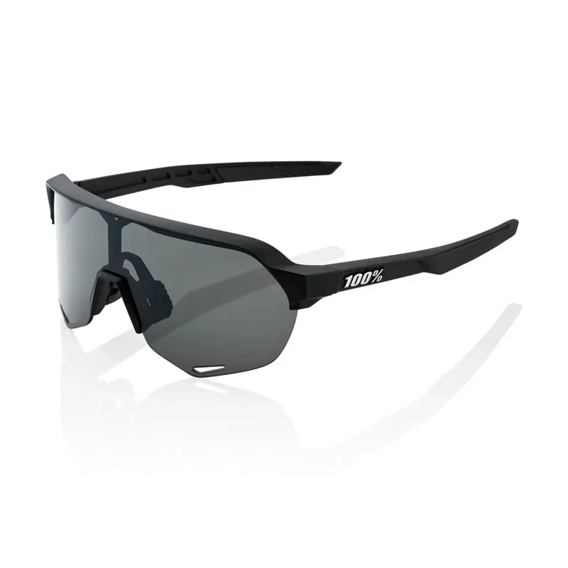 100 Percent S2 Smoke Lens Riding Glasses in Soft Tact Black