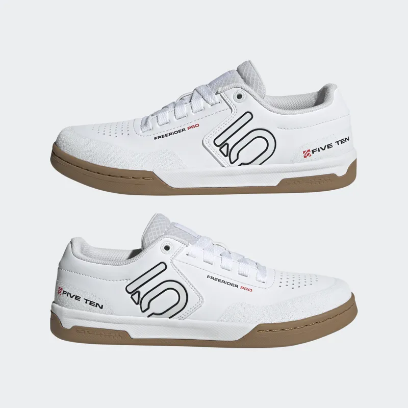 FiveTen Freerider Pro Flat Shoe in Core Black / Core White / Red-9