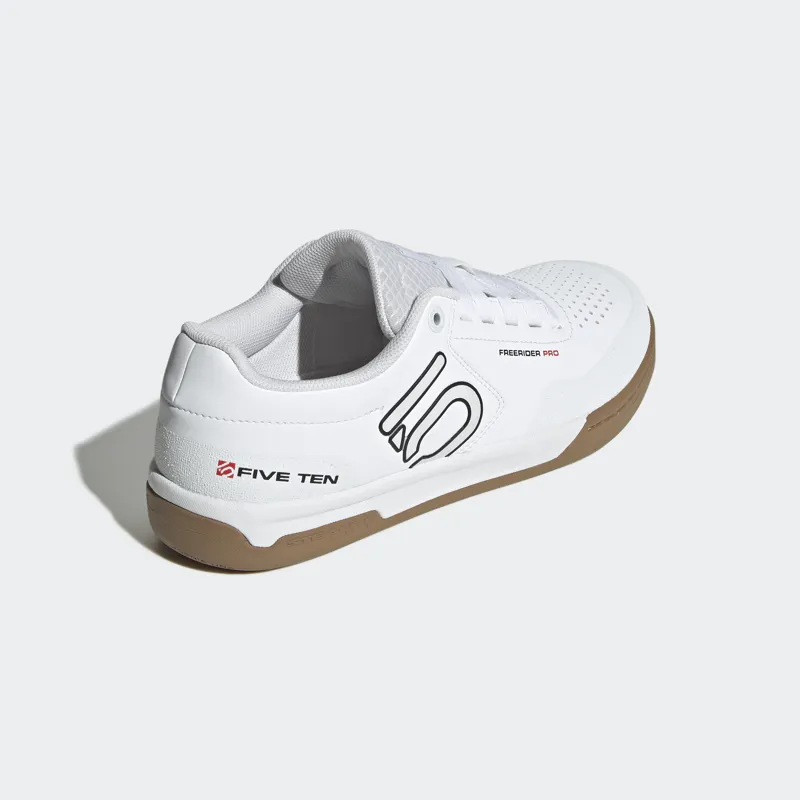 FiveTen Freerider Pro Flat Shoe in Core Black / Core White / Red-6