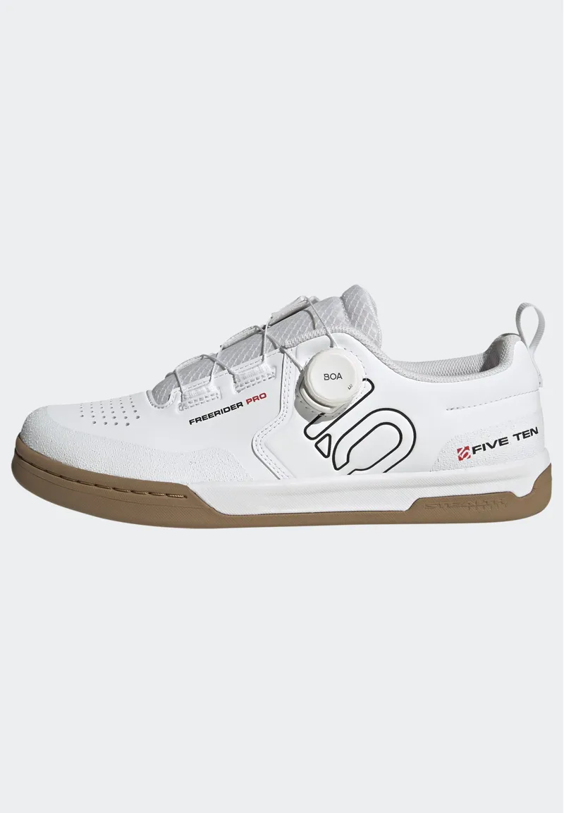 Five Ten Freerider Pro BOA Flat Mountain Bike Shoe in White / Gum-11