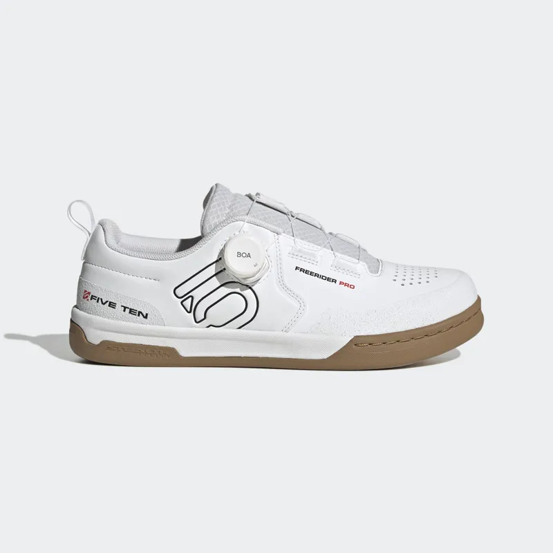 Five Ten Freerider Pro BOA Flat Mountain Bike Shoe in White / Gum-1