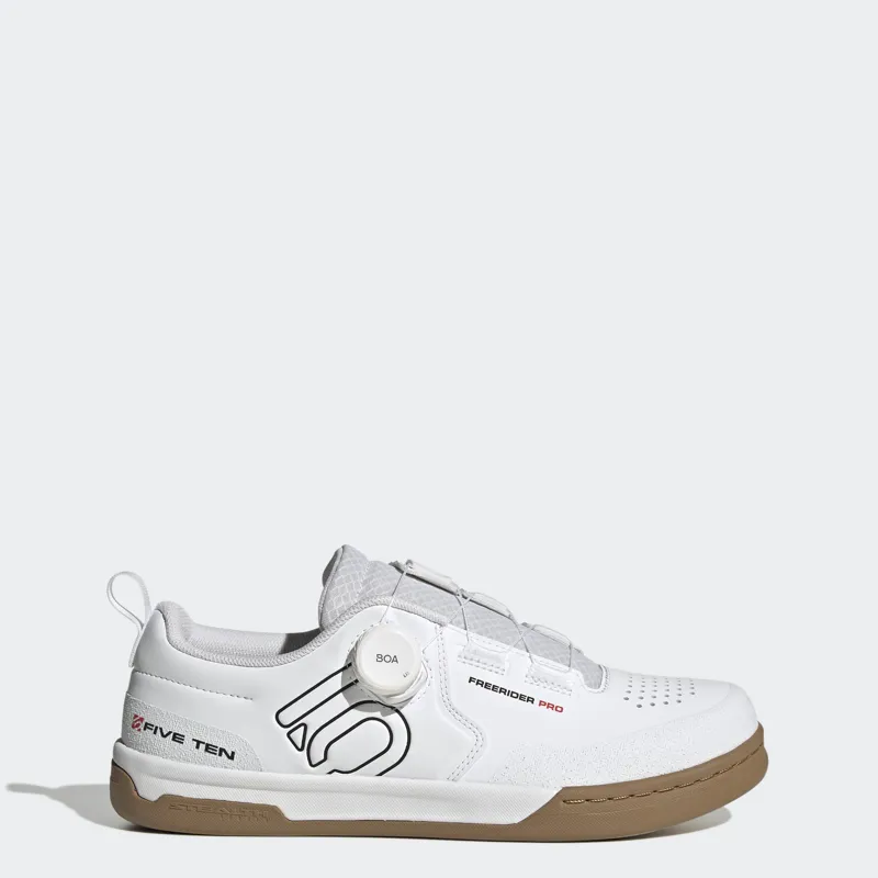 Five Ten Freerider Pro BOA Flat Mountain Bike Shoe in White / Gum