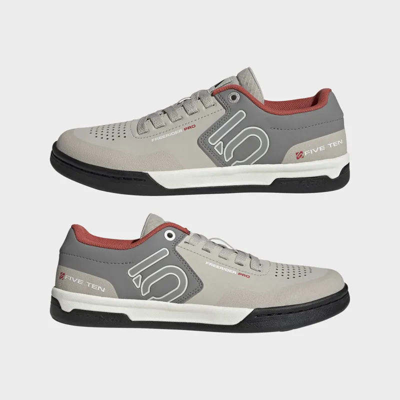 Five Ten Freerider Pro Flat Mountain Bike Shoe in Grey / White-9