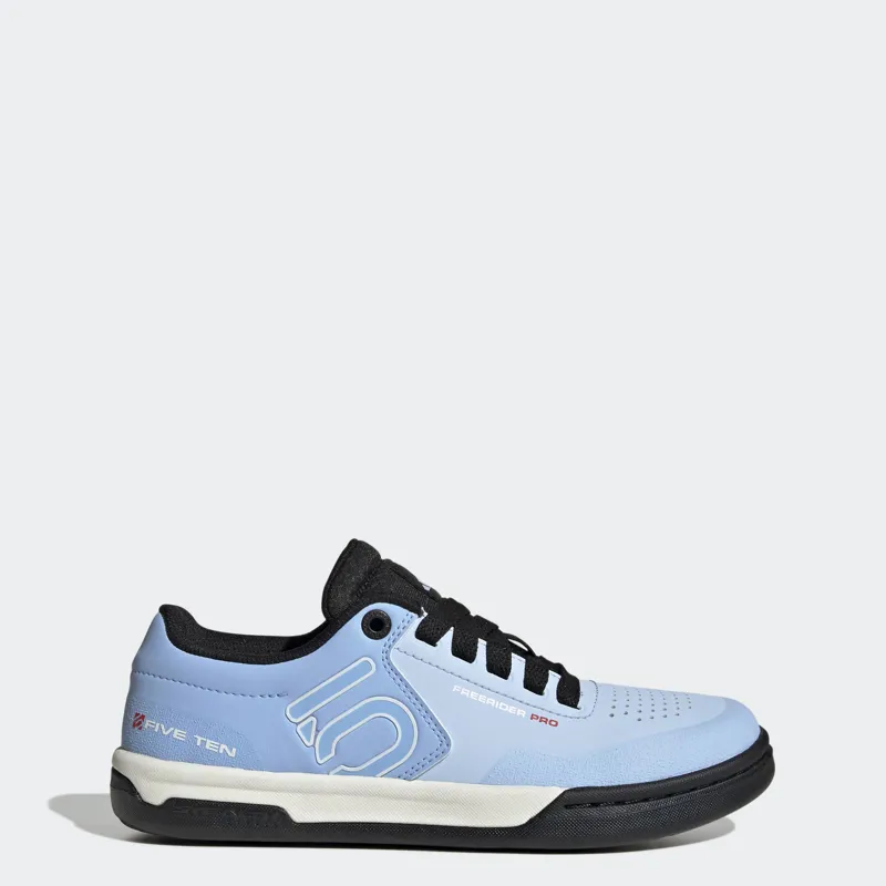 Five Ten Womens Freerider Pro Flat Mountain Bike Shoe in Light Blue