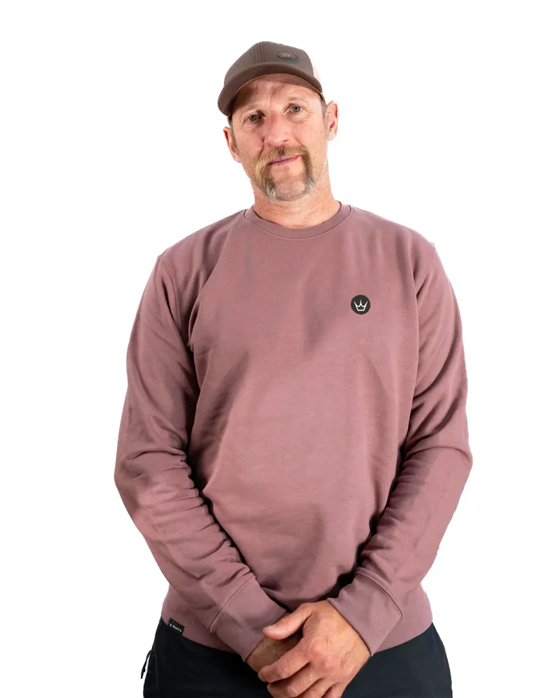 Peaty's PubWear Crew Neck Jumper in Kaffa Coffee-1