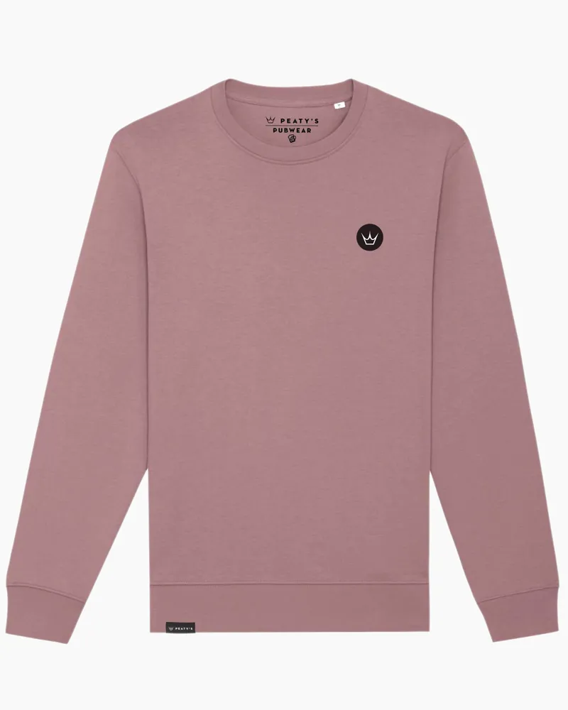 Peaty's PubWear Crew Neck Jumper in Kaffa Coffee