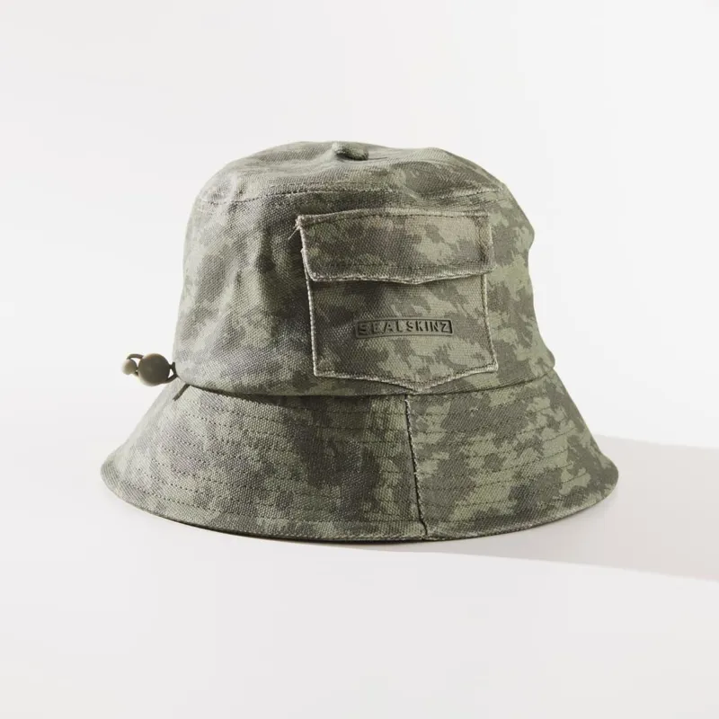 Sealskinz Lynford - Canvas Waterproof Bucket Hat in Camo-1