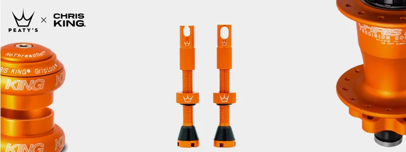 Peatys x Chris King MK2 - 42mm Tubeless Valve - Mango