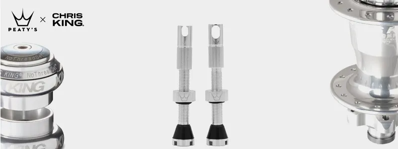Peatys x Chris King MK2 - 42mm Tubeless Valve - Silver