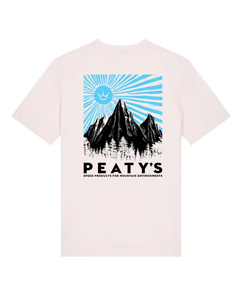 Peaty's PubWear Short Sleeve Tee - Mountain in Vintage White