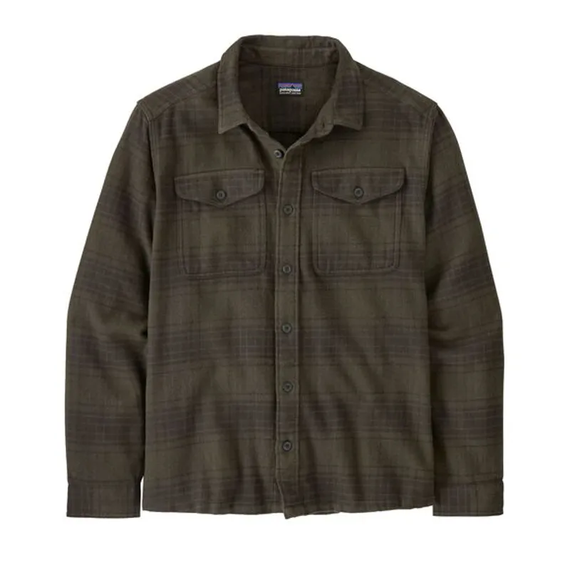 Patagonia Fjord Flannel Heavy Weight Premium Shirt In Cascade Green-3