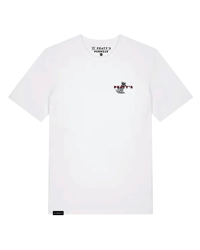 Peaty's Youth PubWear Short Sleeve Tee - Superdog in White-1