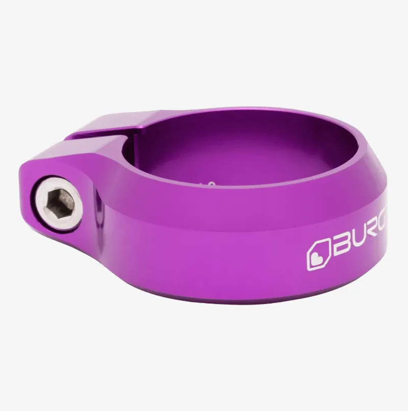 Burgtec Seat Clamp 38.6mm Diameter in Purple Rain