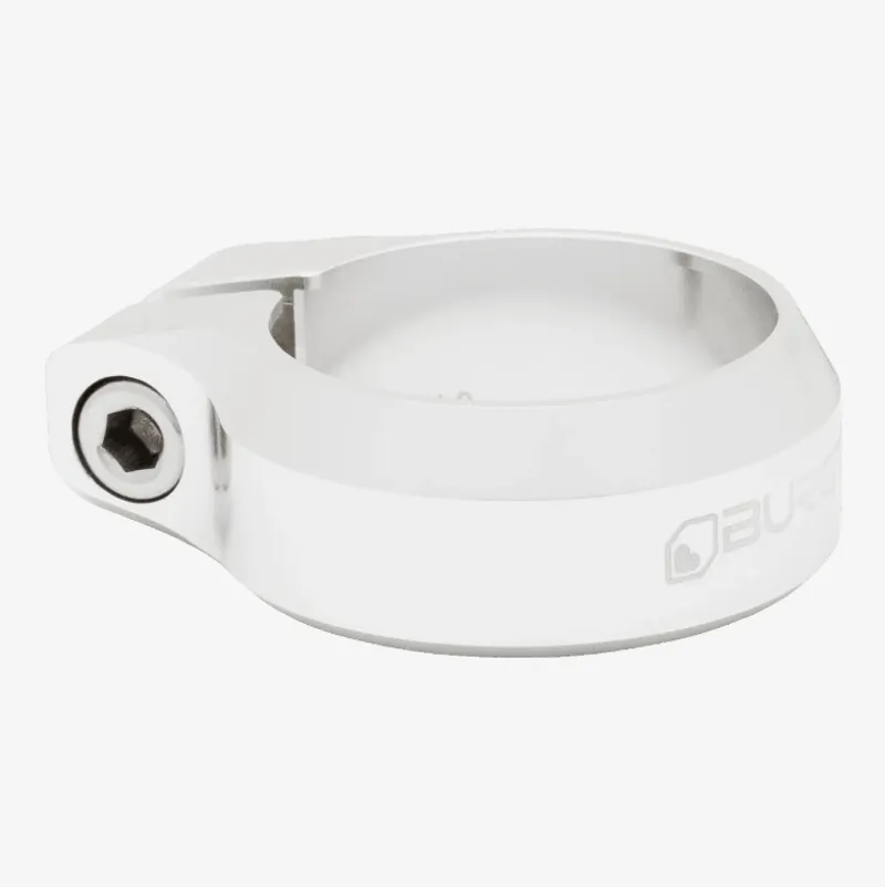 Burgtec Seat Clamp 34.9mm Diameter in Rhodium Silver