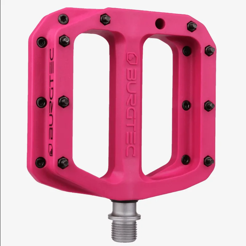 Burgtec Composite Flat Pedals MK4 in Toxic Barbie